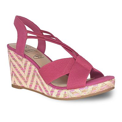 Impo stretch wedge sandals store