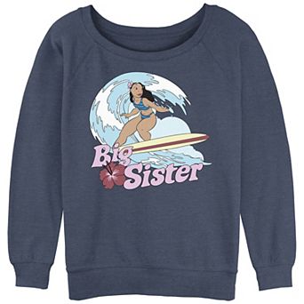 Disney's Lilo & Stitch Juniors' Big Sister Slouchy Graphic Sweatshirt