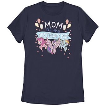Juniors' My Little Pony Mom Of The Birthday Kid Graphic Tee