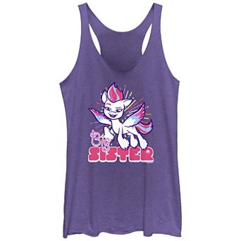 Juniors' My Little Pony Big Sister Zipp Racerback Graphic Tank Top Top