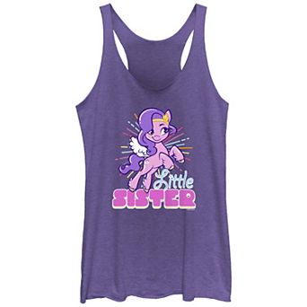 Juniors' My Little Pony Big Sister Zipp Racerback Graphic Tank Top Top