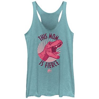 Juniors' Jurassic World 2 This Mom Is Fierce Recarback Graphic Tank Top Top