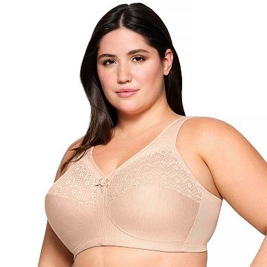 Plus Size Glamorise Full-Figure MagicLift Moisture Control Wirefree Bra 1064