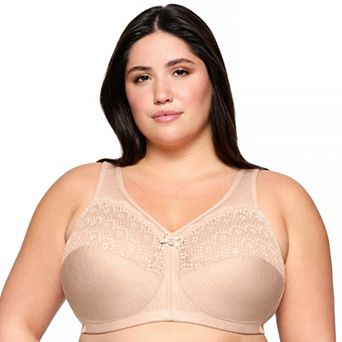 Plus Size Glamorise Full-Figure MagicLift Moisture Control Wirefree Bra 1064