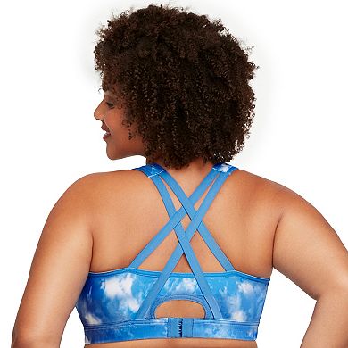 Plus Size Glamorise Full-Figure Zip-Front Wirefree Sports Bra 9266