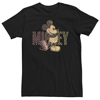 Big & Tall Disney's Mickey Mouse Checkered Sketch Tee
