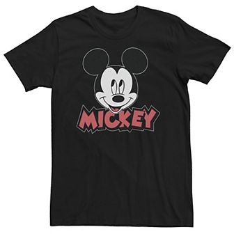 Big & Tall Disney's Mickey Mouse Vintage Face Tee