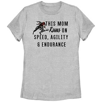 Disney's Marvel Avengers Juniors' Classic Black Widow Mom Quote Graphic Tee