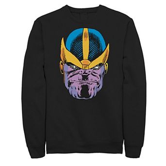 Big & Tall Marvel Avengers Thanos Stare Big Face Sweatshirt