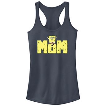 Juniors' Nickelodeon SpongeBob Squarepants Sponge Mom Racerback Graphic Tank Top Top