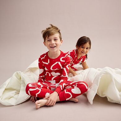 Kids 4-14 Carter's 2-Piece Valentine's Day Hearts Top & Bottoms Pajama Set
