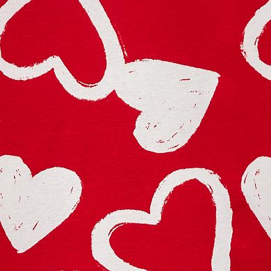 Kids 4-14 Carter's 2-Piece Valentine's Day Hearts Top & Bottoms Pajama Set
