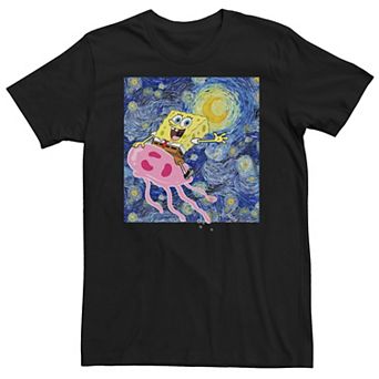 Big & Tall Sponge Bob Starry Night Tee