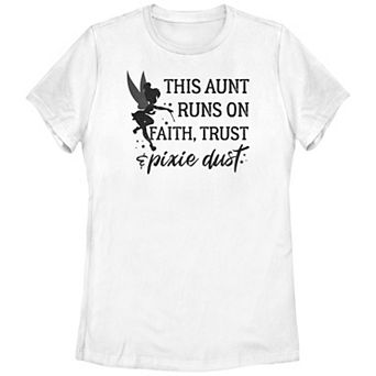 Disney's Peter Pan Juniors' Tinker Bell Aunt Trust And Pixie Dust Graphic Tee