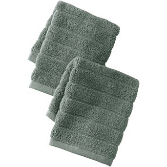 Lands' End Organic Cotton Rib 2 pc Bath Towel, Hand Towel or Washcloth