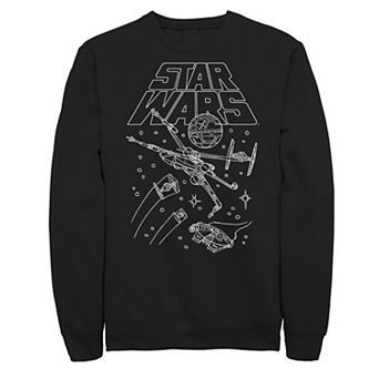Big & Tall Star Wars Spaceships Draws Sweatshirt