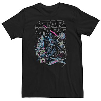Big & Tall Star Wars Neon Vader And Stormtrooper Tee