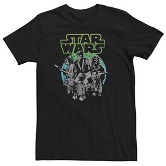 Big & Tall Star Wars Characters Distressed Tee
