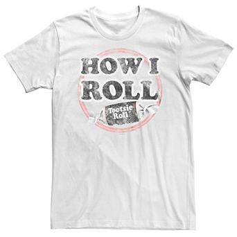 Big & Tall Tootsie Roll How I Roll Badge Tee