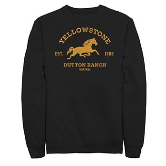 Big & Tall Yellowstone Dutton Ranch Horse Logo C3 Sweatshirt