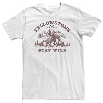 Big & Tall Yellow Stone Stay Wild Tee