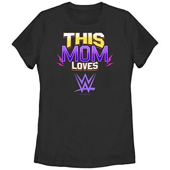 Women's WWE This Mom Loves Wrestling Graphic Tee
