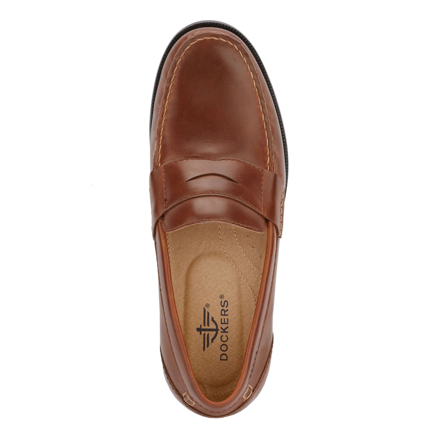 Dockers Colleague Men\'s Leather Penny Loafers Cognac size 8M Dockers Colleague Loafer - Free Shipping | DSW main image 3