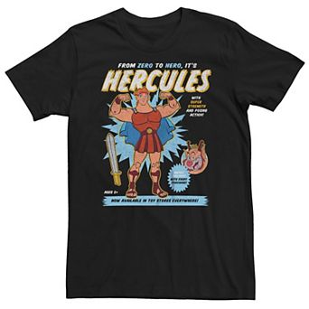 Big & Tall Disney's Hercules Action Figure Poster Tee