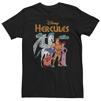 Big & Tall Disney's Hercules Classic Group Shot Vintage Tee