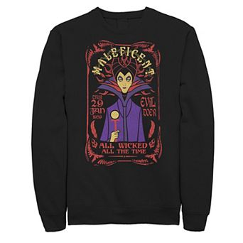 Big & Tall Disney's Maleficent Concert Style Poster Sweatshirt