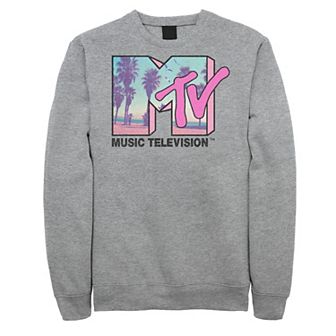 Big & Tall MTVBeach and Palm Tree Logo Sweatshirt