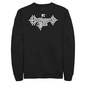 Big & Tall MTV Headbangers Ball Metal Text Sweatshirt