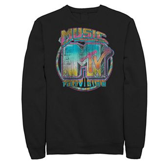 Big & Tall MTV Music Television Bruised Logo Sweatshirt