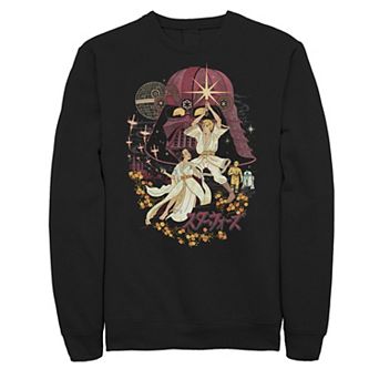 Big & Tall Star Wars Episode 4 A New Hope Japanese Style Poster Sweatshirt