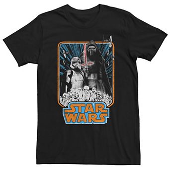 Big & Tall Star Wars Episode 7 The Force Awakens Kylo Ren Stormtroopers Box Tee