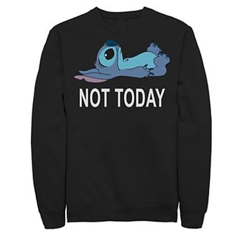Disney's Lilo And Stitch Big & Tall Not Today Stitch Graphic Fleece Sweatshirt