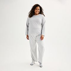 Women's Croft & Barrow® Pajamas: Fleece Sleep henley Sleep Top