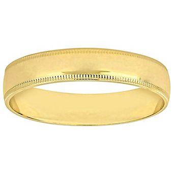 Stella Grace 10k Gold 4 mm Milgrain Edge Wedding Band