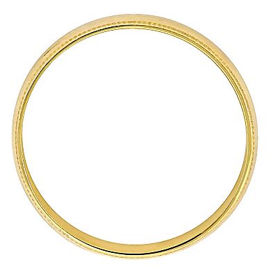 Stella Grace 10k Gold Men's 6 mm Milgrain Edge Wedding Band