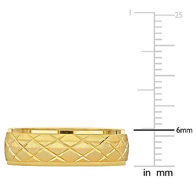 Stella Grace 14k Gold 6 mm Lattice Wedding Band