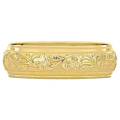 Stella Grace 14k Gold 6 mm Antique Filigree Wedding Band