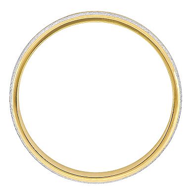 Stella Grace Two Tone 14k Gold 6 mm Double Row Wedding Band