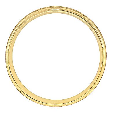 Stella Grace 14k Gold 6 mm Double Row Textured Wedding Band