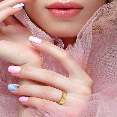 Stella Grace 14k Gold 6 mm Double Row Textured Wedding Band