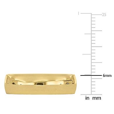 Stella Grace 14k Gold Men's 6 mm Polished Wedding Band