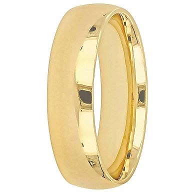 Stella Grace 14k Gold Men's 6 mm Polished Wedding Band