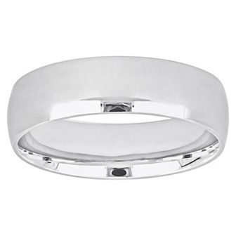 Stella Grace 14k White Gold 6 mm Polished Wedding Band