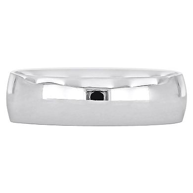 Stella Grace 14k White Gold 6 mm Polished Wedding Band