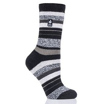 Women's Heat Holders Lite 5X Warmer Striped Midweight Thermal Socks