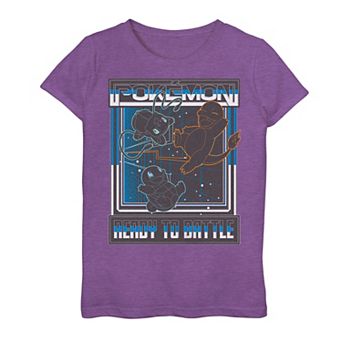 Girls 7-16 Pokémon Bulbasaur Charmander & Squirtle In Space Graphic Tee